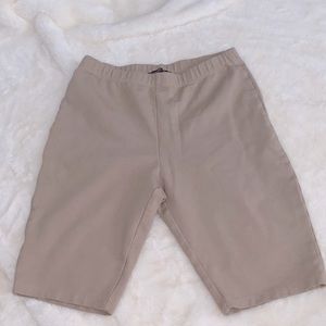 fashions tan bike shorts